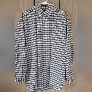 Alexander Julian Black and White Plaid Men's Shirt